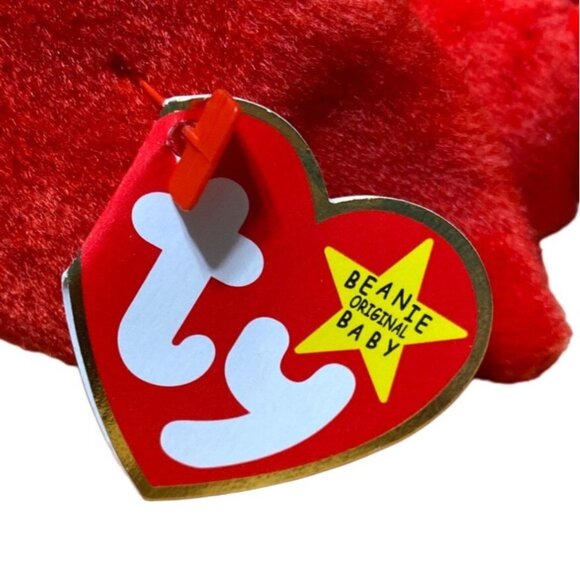 Ty Beanie Baby Mac The Cardinal Plush Toy Red & Black Collectible Soft Stuffed A - Picture 6 of 10